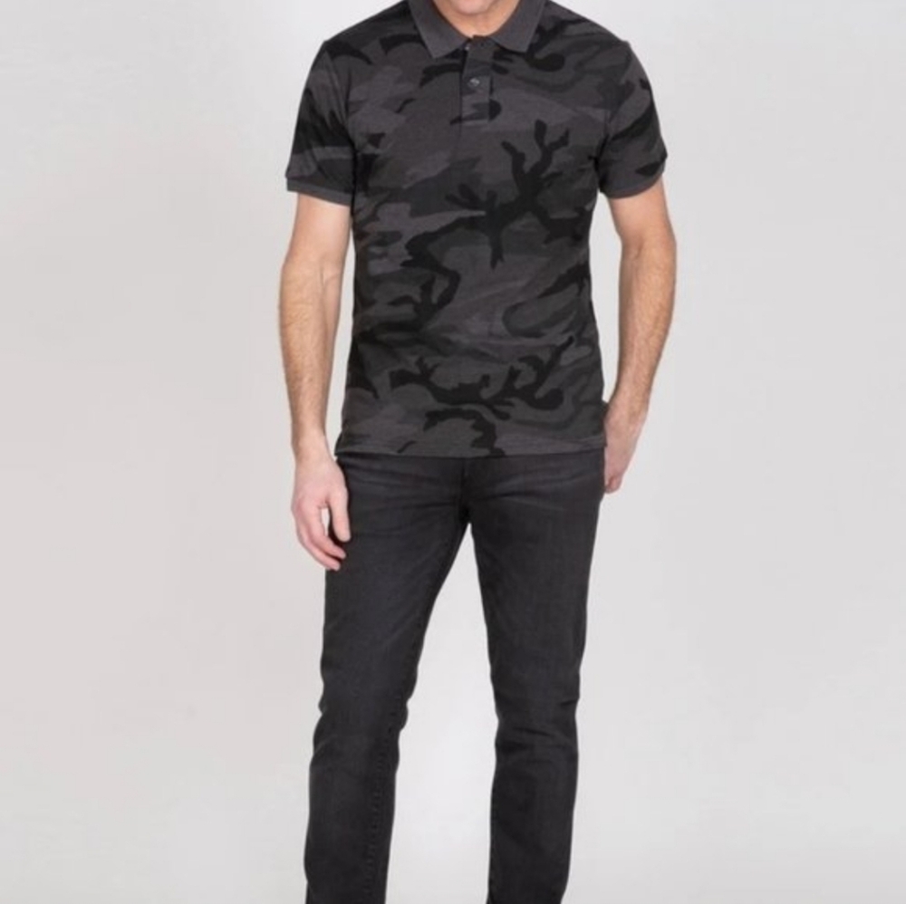 Slate & Stone Camo Print Polo XXL NWT